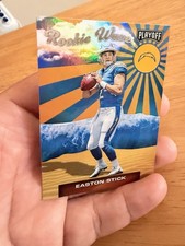 EASTON STICK RC 2019 Panini Playoff REF Rookie Wave Card#23!CHARGERS QB RC STAR. rookie card picture