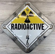 Vintage Hazard Flip Placard Signs Hazmat Semi Truck Industrial USA Labelmaster