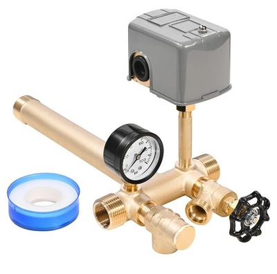 #ad VEVOR 1quot; x 11quot; Well Pressure Tank Tee Kit 40 60PSI Switch Fit Tanks up to 16 in $45.59