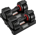 Adjustable Dumbbell Set with Anti-Slip Handle for Home Gym & Strength Training
