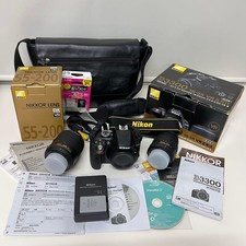Nikon D3300 Double Zoom Kit 18 55 55 200 with SD