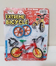 Arcady Extreme Red/Yellow Bicycle Mini Toy Bike Set with Tools & Spare Wheels