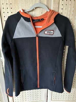 Harley-Davidson Women's H-D Racing Zippered Knit Hoodie - Black