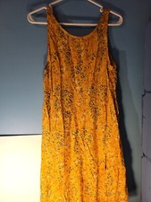 Old Navy Yellow Floral Sleeveless Sundress