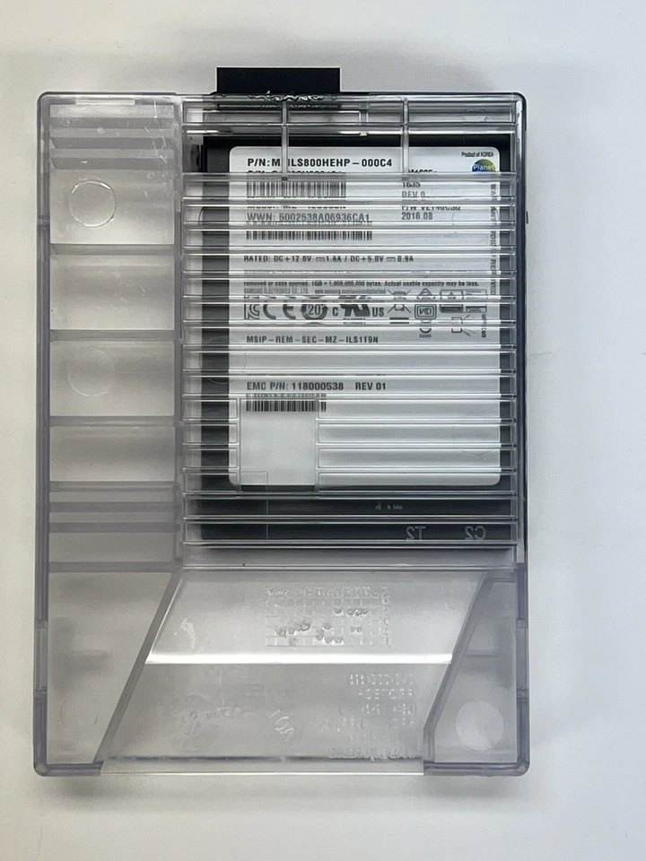 SSD con Caddy EMC/SAMSUNG MZILS800HEHP-00C4 800 GB 12 GBPS SAS 2,5 PM1635a Foto 2 de 3