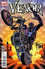 VENOM #10 SIGNED BY WALKING DEAD ARTIST TONY MOORE