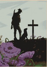 Lest We Forget - Animals in War Counted Cross Stitch Chart No. 7-452/1b