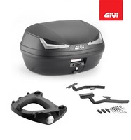 Givi Koffer Kit Schwarz E455NT + Halterungen Benelli Leoncino 800 2024