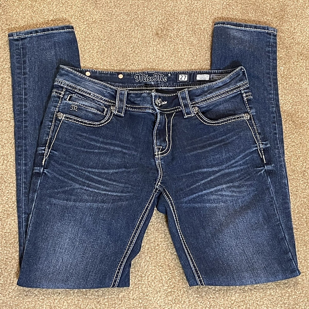 *専用ページ* Buckle Miss Me Denim Blue Womens Skinny Stretch Size 27x31 Darker