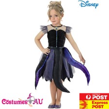 Girls Ursula Costume Kids The Little Mermaid Deluxe Child Sea Witch Fancy Dress