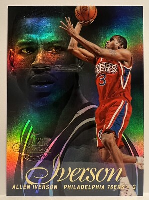 その他 ALLEN IVERSON FLAIR SHOWCASE RC CARD 1996 Flair Showcase Row 2 #3 ALLEN IVERSON Mint RC Sixers HOF