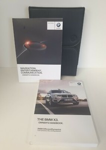 GENUINE BMW X3 OWNERS PACK / HANDBOOK / MANUAL WITH WALLET 2014~2018