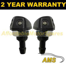 PAIR UNIVERSAL WINDSCREEN WASHER TWIN JET STRAIGHT INLET SCREW FITTING 4MM WWY11