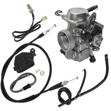 Carburator & Throttle Cable For Honda Rancher 350 TRX350FE 4x4 ES 2000-2003