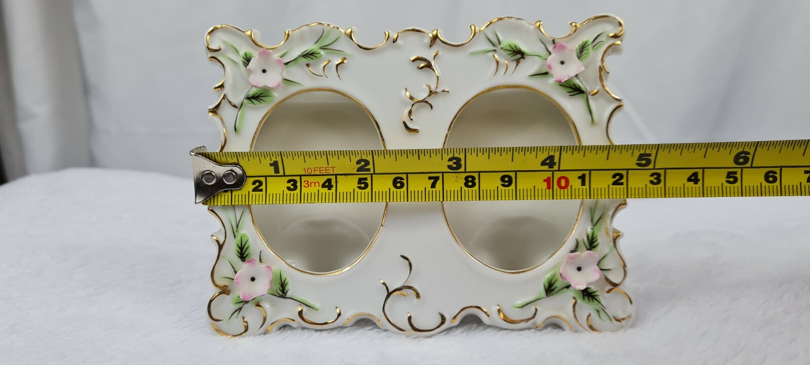 Vintage Floral Double Frame Made In Japan Porcelain eBay