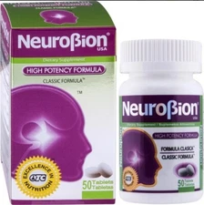 Neurobion Classic High Potency Formula B-Complex Vitamin Supplement, 50 Count