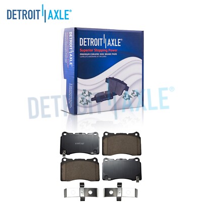 Pair Front Ceramic Brake Pads w/ Hardware for 2010 - 2016 Hyundai Genesis Coupe