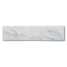C41DP 3x12 Carrara White Marble Subway Tile Polished Venato Bianco Carrera