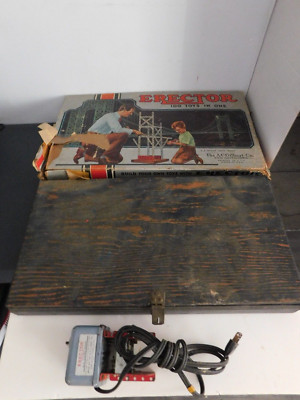 Vintage 1950's Gilbert ERECTOR SET No 6 1/2 Airplane Ride Set, 1/16