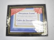 NuDell 21202 Leatherette Document Frames 2 Pack 8-1/2" x 11" Black Display