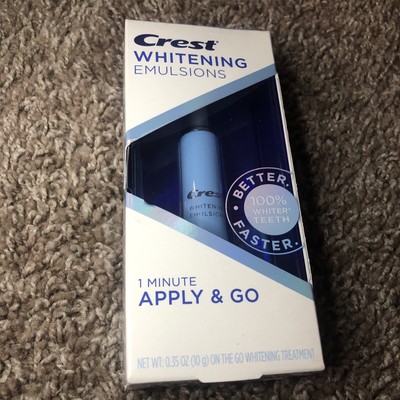 NEW Crest Whitening Emulsions Leave on Whitening Treatment Exp. 8/2022