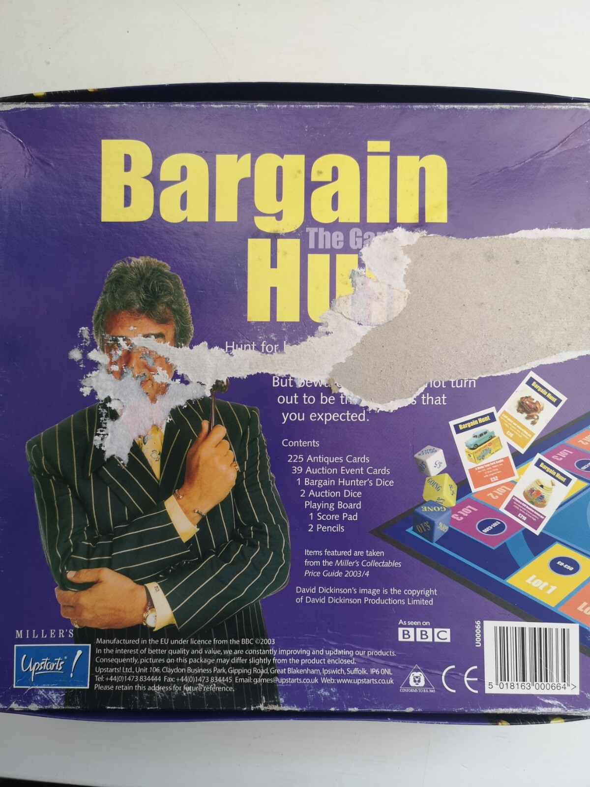 BBC BARGAIN Hunt The Antiques Board Game David Dickinson 12 Complete for  sale online | eBay