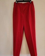 Vintage Pendleton 100 Wool Made in USA Womens Red Trousers Sz 10