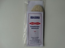 1 x pair Odasorb Warm Fleecy Insoles size 5 - With odour absorbing charcoal