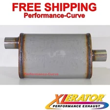Xlerator Performance Muffler Stainless Steel 2.25" O/C 4x9 Oval - XS1225