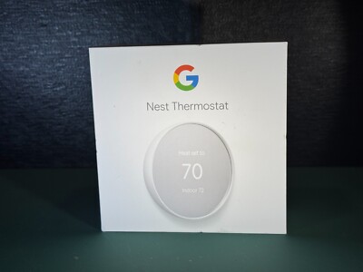 Google Nest Smart Thermostat, Snow - GA01334-US