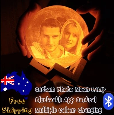 MEMGI 3D Custom Moon Lamp Mother Day Gift Night light Personalized Gift Bluetooth LED