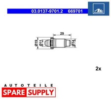 ZUBEHÖRSATZ, FESTSTELLBREMSBACKEN FÜR BMW E81 E87 F20 F21 ATE 03.0137-9701.2
