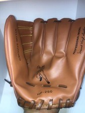 Vintage Guante Beisbol Original Hp 250 Professional Model NYLON STITCHED Leather