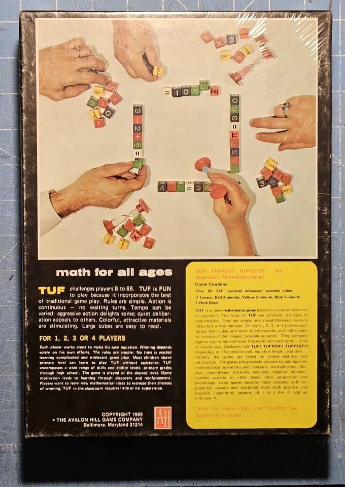 TUF Avalon Hill Bookcase 1969 Edition Game Authors: Peter and Joan B. 803 U.S.A - Image 2 of 4