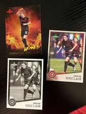 Christine Sinclair black white foil variation HYPED insert 2023 Parkside NWSL