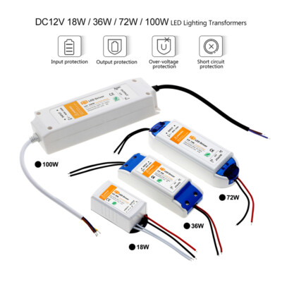 LED netzteil dc 12v Trafo Transformator Treiber Driver für LED Stripe Streifen