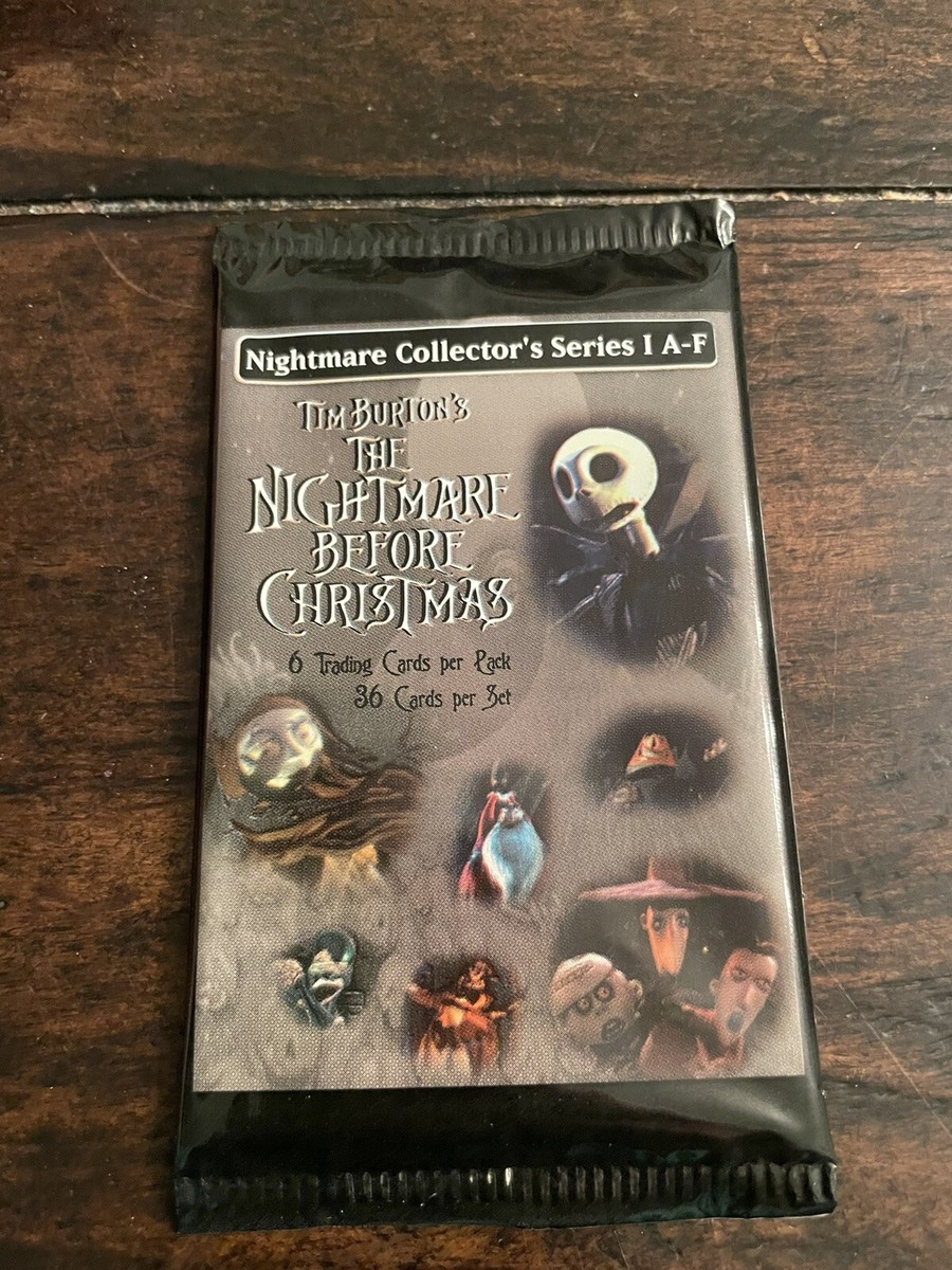 1) Sealed Pack NECA Nightmare Before Christmas Trading Cards Tim