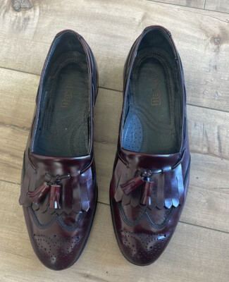 Dexter Leather Loafers Mens Size 9.5 M Burgundy Red Kiltie  display picture 2