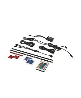 Kit Luci Ambientali Interne Abitacolo LED RGB 16 colori OSRAM LEDINT201-SEC 12V - Immagine 2 di 2