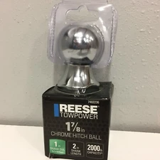 Reese Towpower 7402236 1-7/8" Chrome Hitch Ball, 2,000 LB Capacity