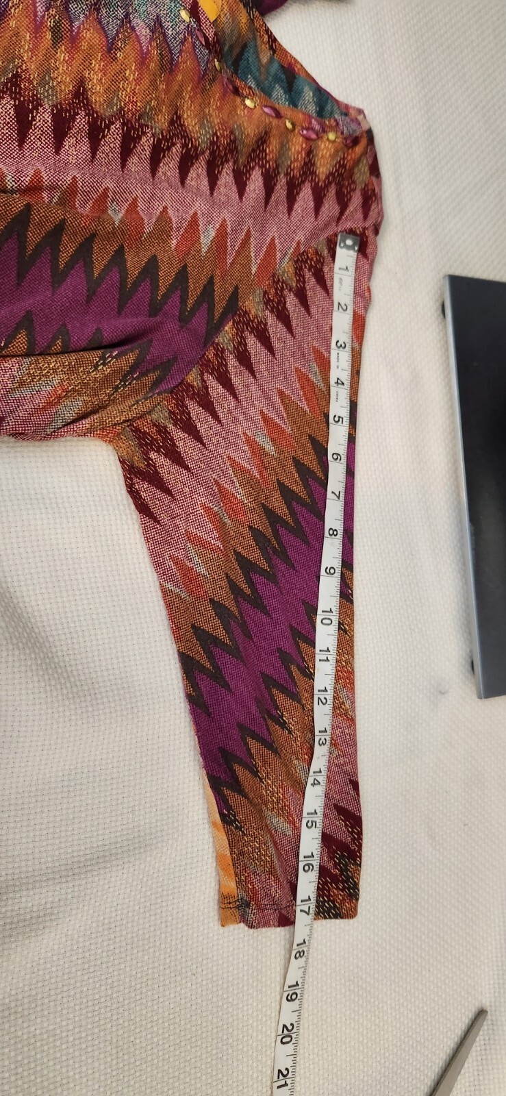 Ruby Rd. Women's Tunic Sz PL Zigzag Pattern Embel… - image 6