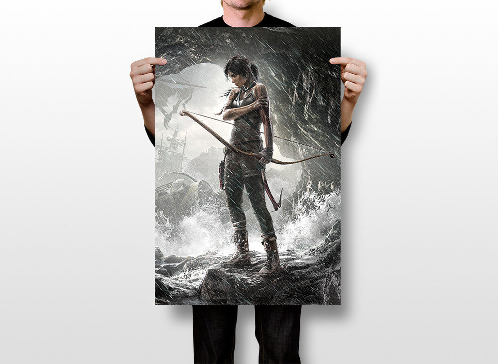 Tomb Raider Lara Croft Game Silk Print New Wall Art Home - POSTER