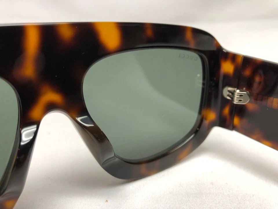 Auténticas nuevas gafas de sol Gucci cuadradas tortuga para mujer GG0980S lentes grises Foto 4 de 4