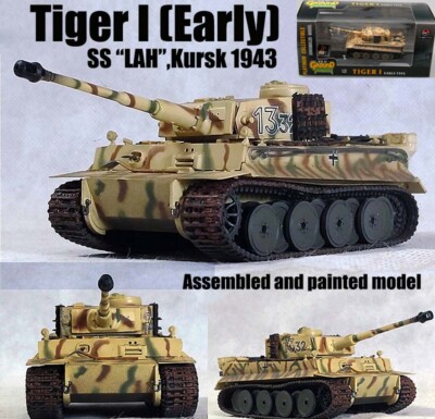 WWII German Tiger I tank early SS LAH Kursk 1943 1/72 diecast Easy
