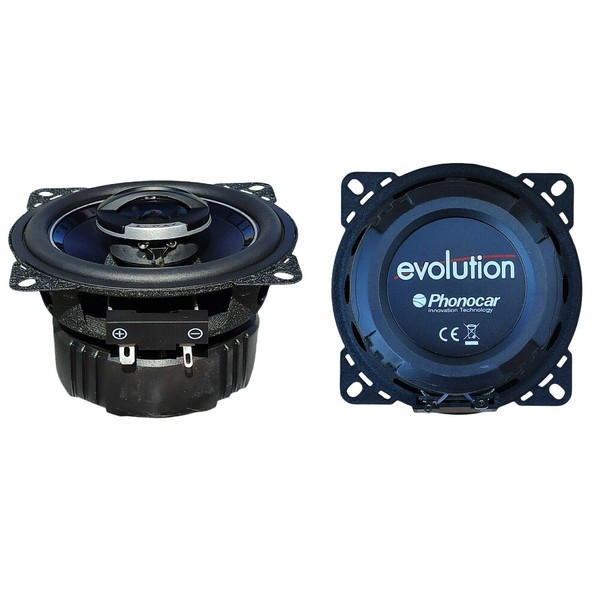 2 Phonocar Evolution 02610 Koaxiallautsprecher 2 Wege 100 Mm 70 Watt Max-image