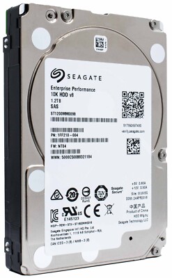 10 Pack of Seagate ST1200MM0098 1.2TB 10K 12Gb/s SAS 2.5'' Server HDD v8 - 512N