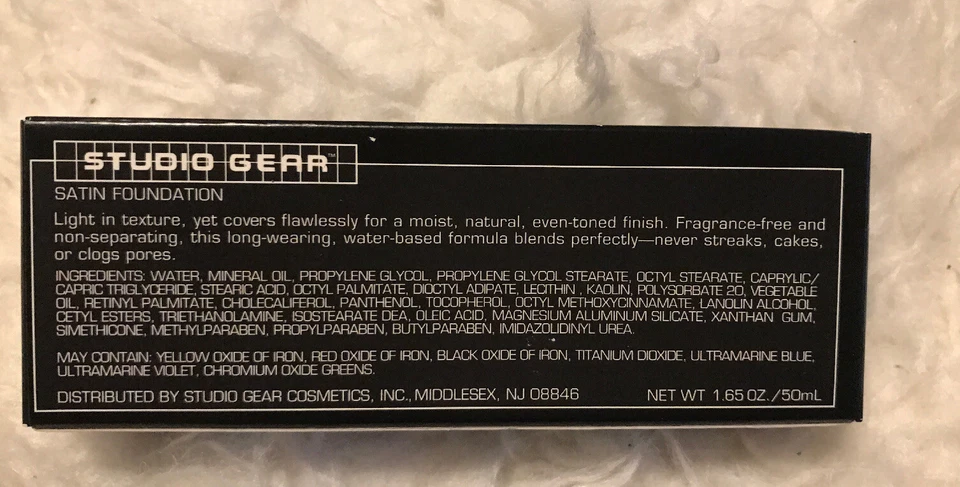 Studio Gear Satin Liquid Foundation-Long Wearing-New In Box-Porcelain / Fair ❤️ - Image 2 of 3