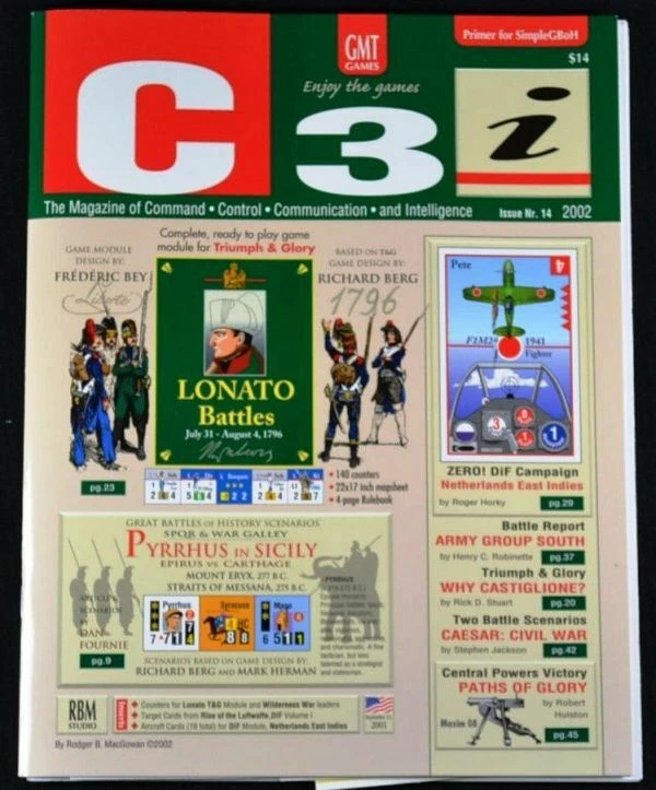 NEW, C3i #14, Triumph & Glory, w/ all inserts; Bonus: extra variant scenarios - Image 2 of 4