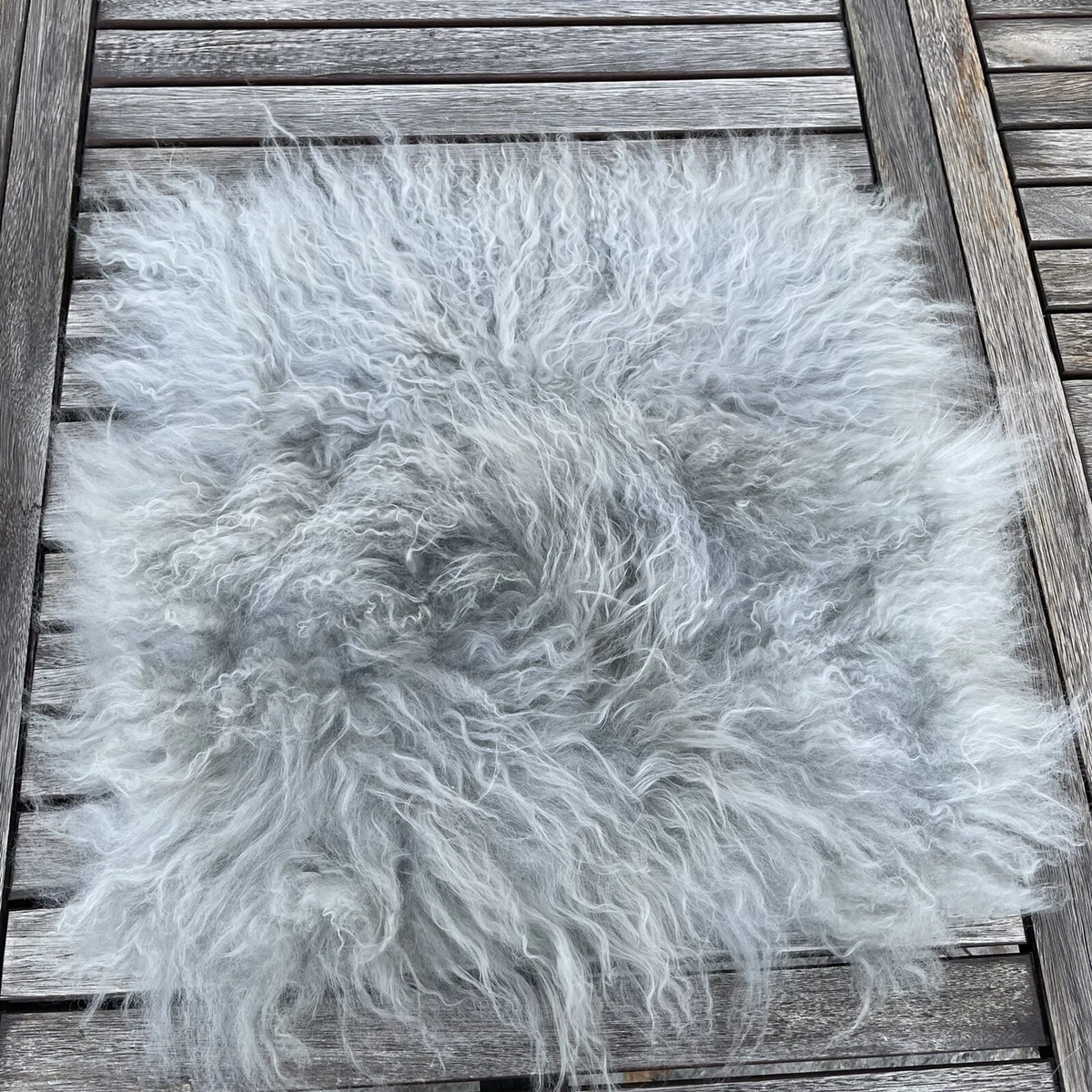 West Elm Mongolian Lamb Pillow Cover Only NO Insert 16