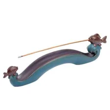 Cute Incense Holder Fish Ceramic Incense Stick Holder Double Incense Burner Funn